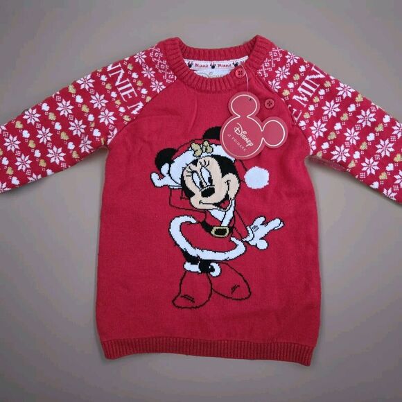Mickey Mouse Christmas Baby Unisex Fleece Sweatshirt with Long Sleeves,sz 3-6mos - Picture 1 of 6